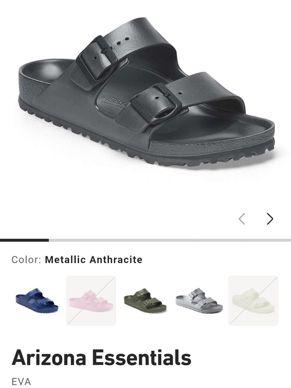 Birkenstock Sandal - Metallic Anthracite
